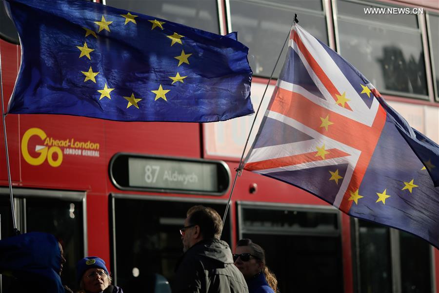 BRITAIN-LONDON-CABINET MEETING-BREXIT-PROTEST