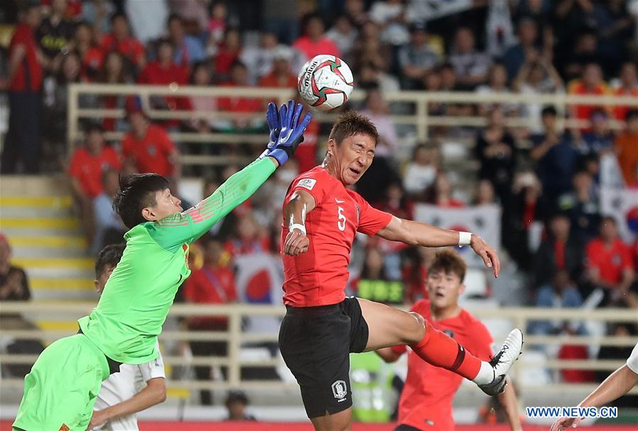 (SP)UAE-ABU DHABI-FOOTBALL-ASIAN CUP-CHN VS KOR