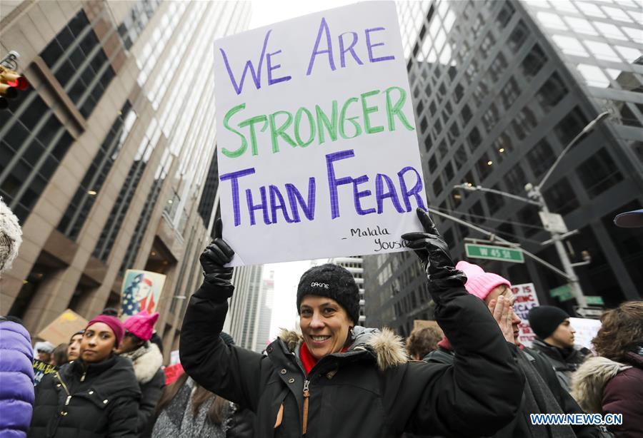 U.S.-NEW YORK-WOMEN'S MARCH