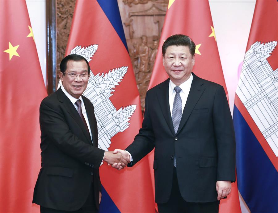 CHINA-BEIJING-XI JINPING-CAMBODIAN PM-MEETING (CN)