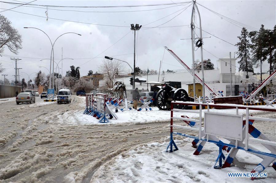 PAKISTAN-QUETTA-SNOWFALL