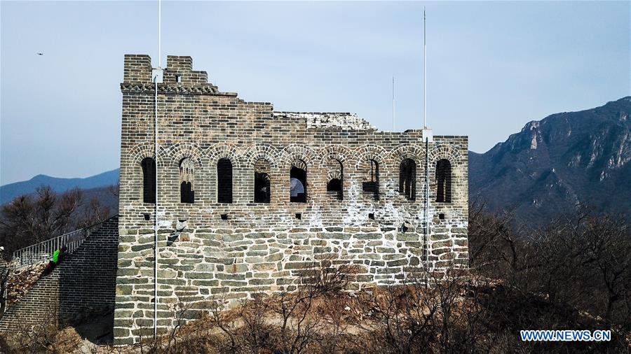 CHINA-BEIJING-GREAT WALL-JIUYANLOU-AERIAL VIEW (CN)