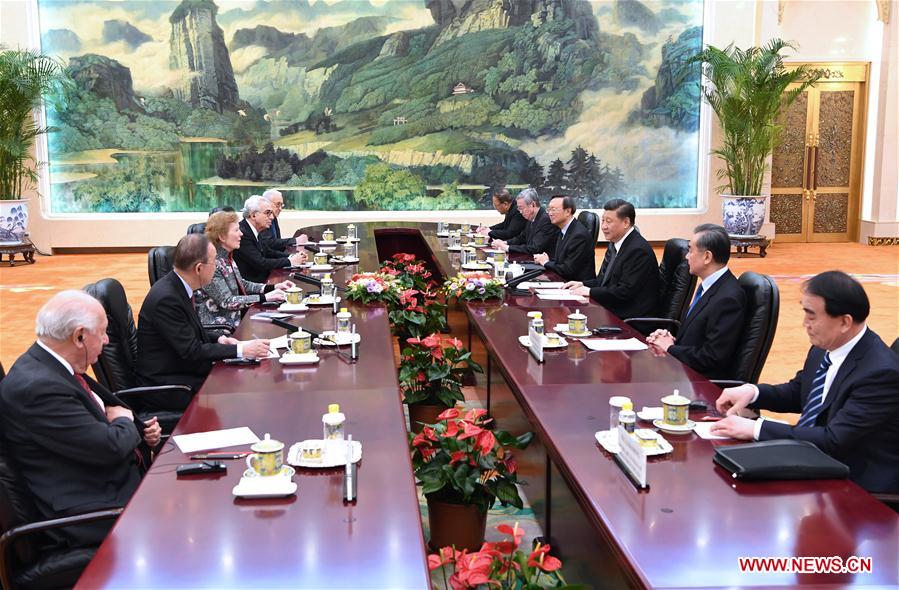 CHINA-BEIJING-XI JINPING-THE ELDERS-DELEGATION-MEETING (CN)