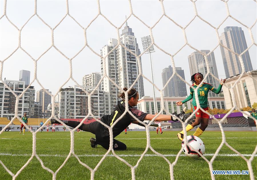 (SP)CHINA-WUHAN-FOOTBALL-INTERNATIONAL WOMEN'S FOOTBALL TOURNAMENT WUHAN 2019-CAMEROON VS CROATIA (CN)