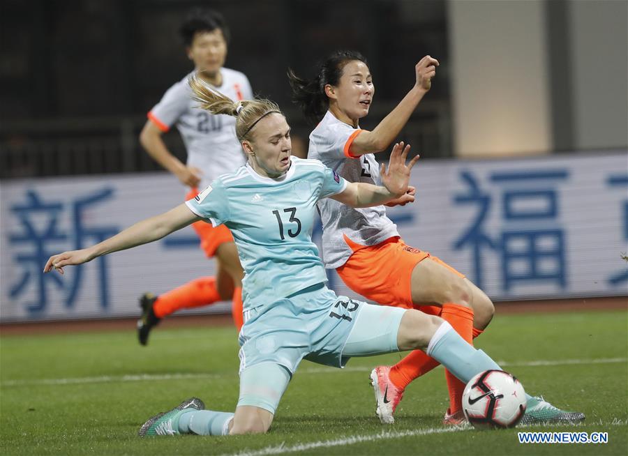 (SP)CHINA-WUHAN-FOOTBALL-INTERNATIONAL WOMEN'S FOOTBALL TOURNAMENT WUHAN 2019-CHINA VS RUSSIA (CN)