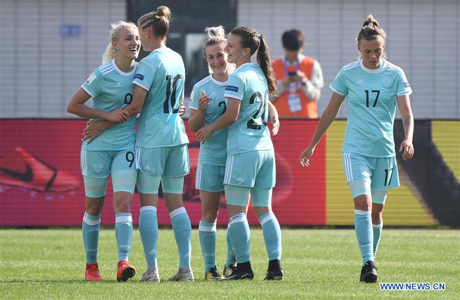 (SP)CHINA-WUHAN-FOOTBALL-INTERNATIONAL WOMEN'S FOOTBALL TOURNAMENT WUHAN 2019-3RD PLACE FINAL-RUSSIA VS CROATIA (CN)