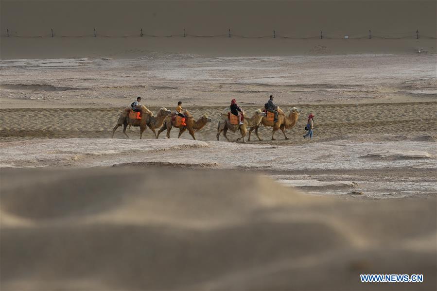 CHINA-GANSU-DUNHUANG-CAMEL-RIDE (CN)