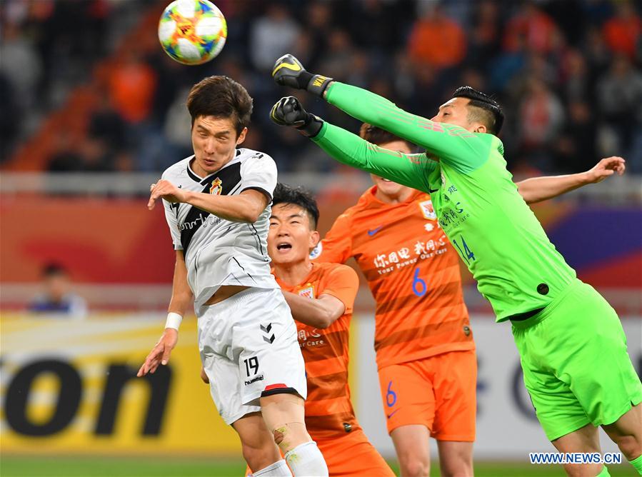 (SP)CHINA-SHANDONG-JINAN-SOCCER-AFC CHAMPIONS LEAGUE-GROUP E