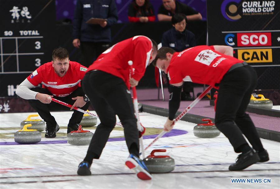 (SP)CHINA-BEIJING-CURLING-WCF WORLD CUP-GRAND FINAL