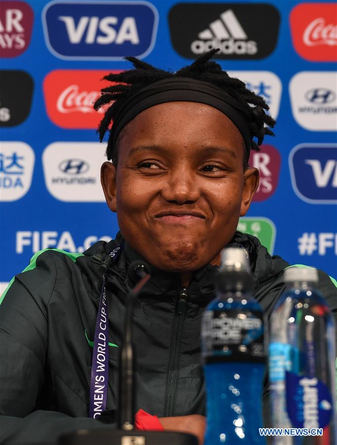 (SP)FRANCE-PARIS-2019 FIFA WOMEN'S WORLD CUP-GROUP B-SOUTH AFRICA-OFFICIAL PRESS CONFERENCE