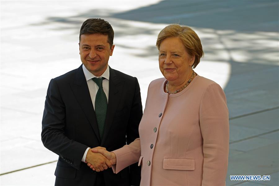 GERMANY-BERLIN-MERKEL-UKRAINE-PRESIDENT-MEETING