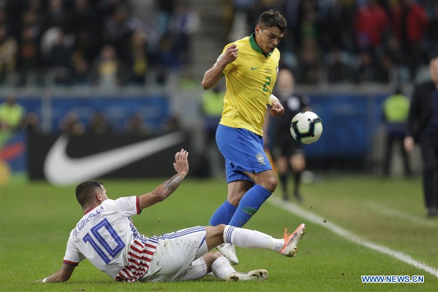 (SP)BRAZIL-PORTO ALEGRE-FOOTBALL-COPA AMERICA-QUARTERFINAL-BRA VS PAR