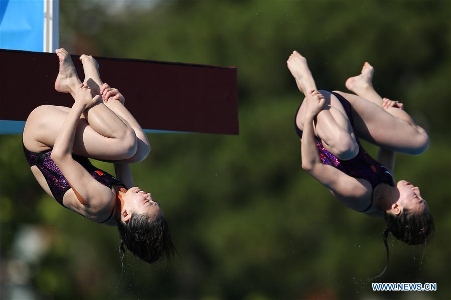 (SP)ITALY-NAPLES-SUMMER UNIVERSIADE-DIVING-WOMEN'S 10M SYNCHRONISED PLATFORM-FINAL