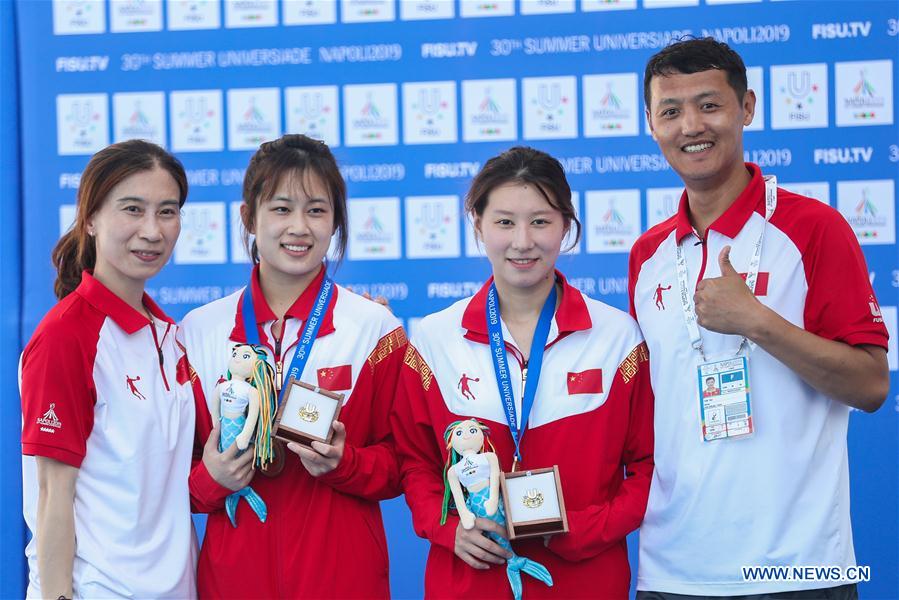 (SP)ITALY-NAPLES-SUMMER UNIVERSIADE-DIVING-WOMEN'S 10M SYNCHRONISED PLATFORM-FINAL