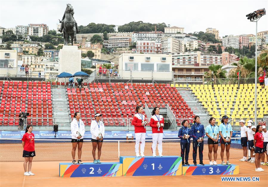 (SP)ITALY-NAPLES-SUMMER UNIVERSIADE 2019-TENNIS-WOMEN'S DOUBLES-FINAL