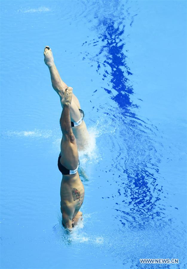 (SP)SOUTH KOREA-GWANGJU-FINA WORLD CHAMPIONSHIPS-DIVING-MEN'S 3M SPRINGBOARD SYNCHRONISED