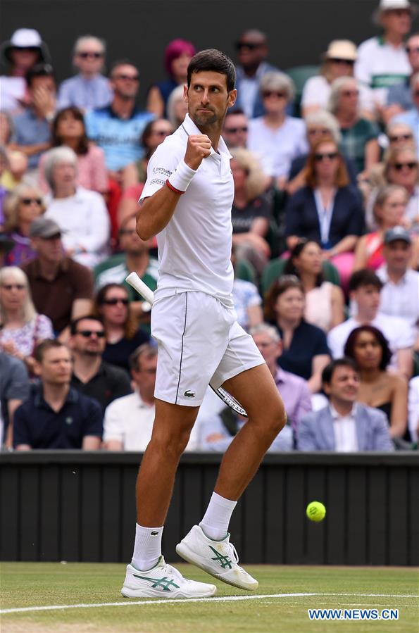 (SP)BRITAIN-LONDON-TENNIS-WIMBLEDON CHAMPIONSHIPS 2019-MEN'S SINGLES-FINAL