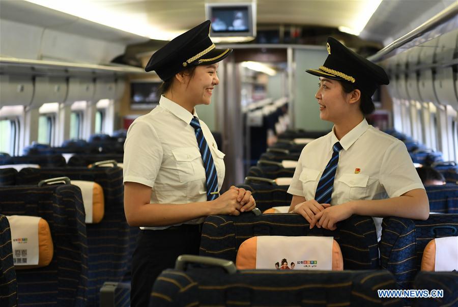 CHINA-SHAANXI-FEMALE BULLET TRAIN DRIVERS (CN)