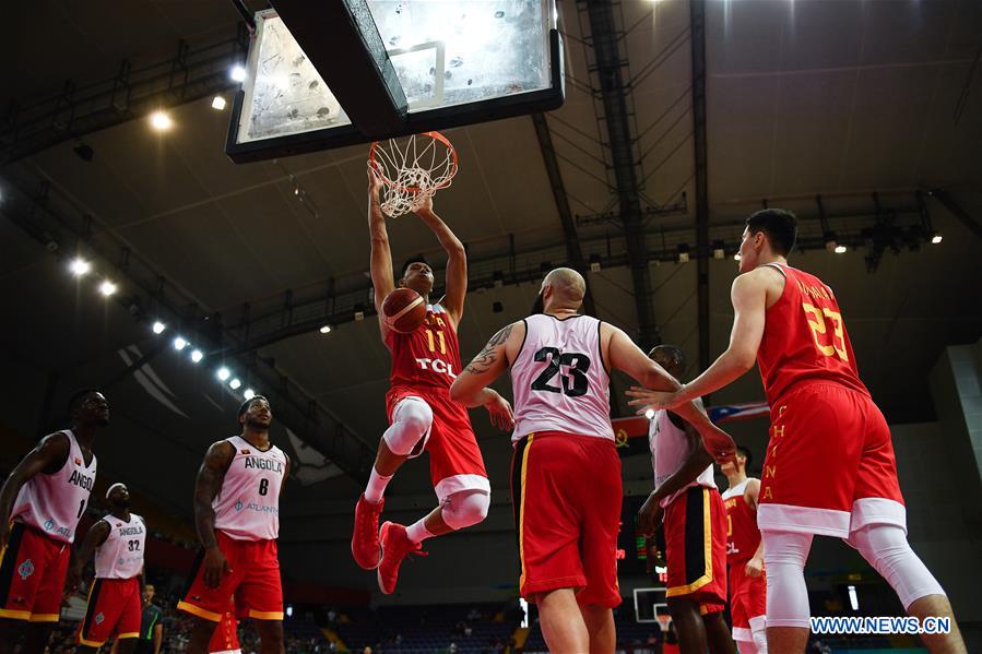 (SP)CHINA-KUNSHAN-INTERNATIONAL MEN'S BASKETBALL CHANLLENGE-CHINA VS ANGOLA(CN)