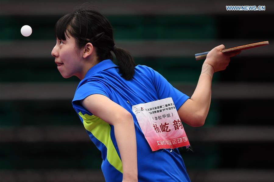 (SP)CHINA-SHANXI-TAIYUAN-2ND YOUTH GAMES-TABLE TENNIS (CN)