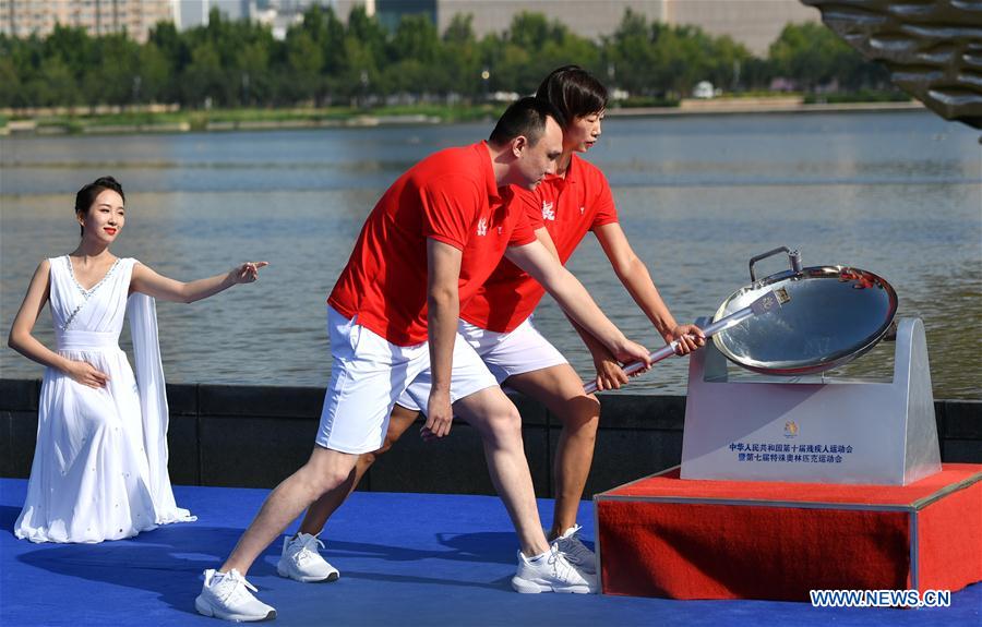 (SP)CHINA-TIANJIN-NATIONAL GAMES FOR PERSONS WITH DISABILITIES-TORCH RELAY (CN)