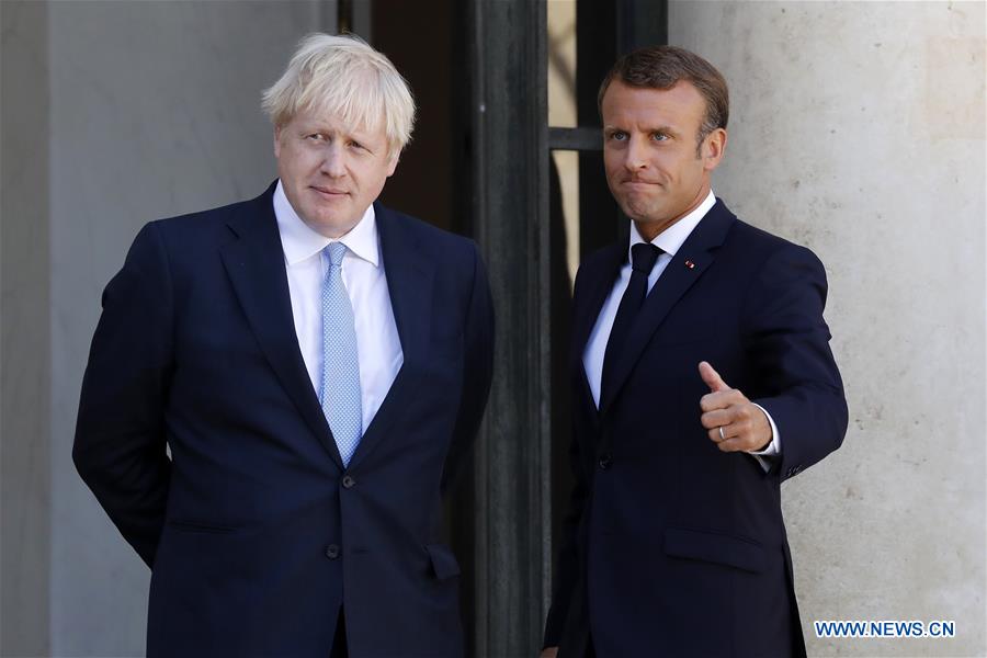 FRANCE-PARIS-BRITISH PM-BORIS JOHNSON-VISIT