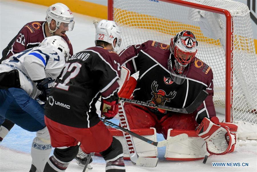 (SP)LATVIA-RIGA-ICE HOCKEY-RAILWAY CUP-MINSK DINAMO VS AVTOMOBILIST