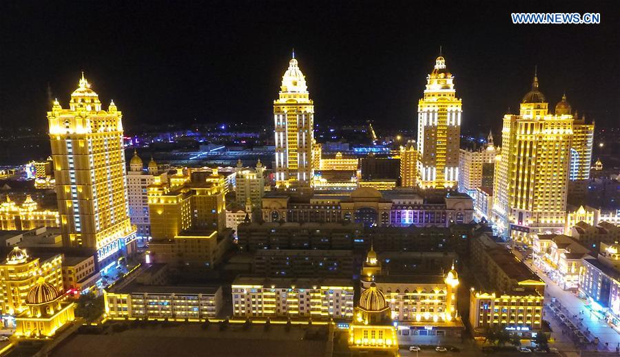 CHINA-INNER MONGOLIA-MANZHOULI-NIGHT VIEW (CN)