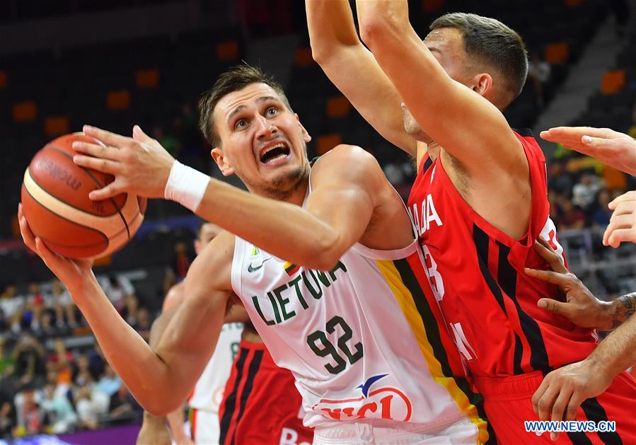 (SP)CHINA-DONGGUAN-BASKETBALL-FIBA WORLD CUP-GROUP H-LITHUANIA VS CANADA (CN)