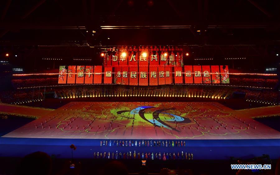 (SP)CHINA-ZHENGZHOU-NATIONAL TRADITIONAL GAMES OF ETHNIC MINORITIES-OPENING CEREMONY (CN)