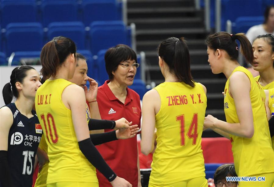 (SP)JAPAN-YOKOHAMA-VOLLEYBALL-WOMEN'S WORLD CUP-CHN VS CMR