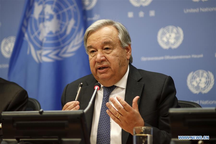 UN-GENERAL ASSEMBLY-GUTERRES-PRESS CONFERENCE