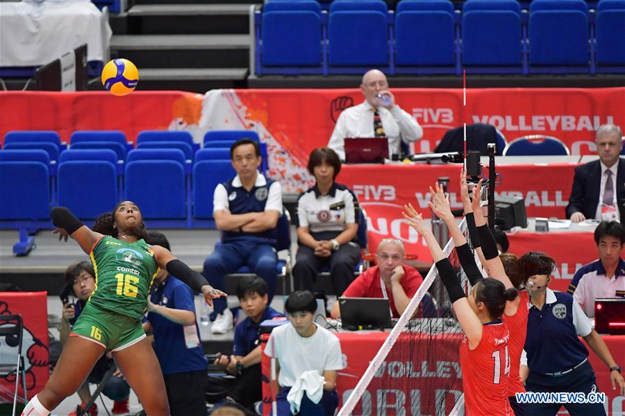 (SP)JAPAN-YOKOHAMA-VOLLEYBALL-WOMEN'S WORLD CUP-KOR VS CMR