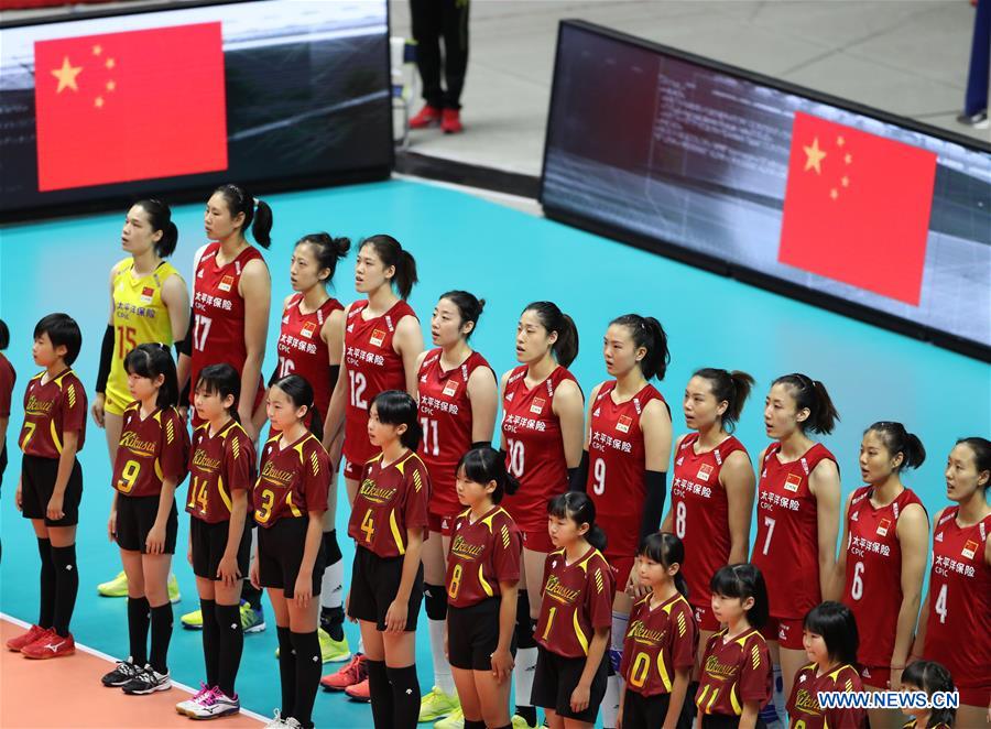 (SP)JAPAN-SAPPORO-VOLLEYBALL-WOMEN'S WORLD CUP-CHN VS BRA 