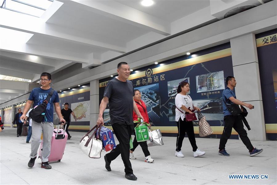 CHINA-XINJIANG-KORLA-RAILWAY STATION-NEW STATION BUILDING (CN)