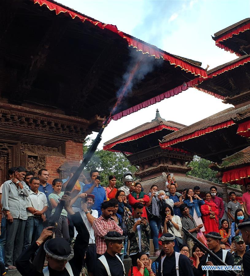 NEPAL-KATHMANDU-DASHAIN FESTIVAL-FULPATI