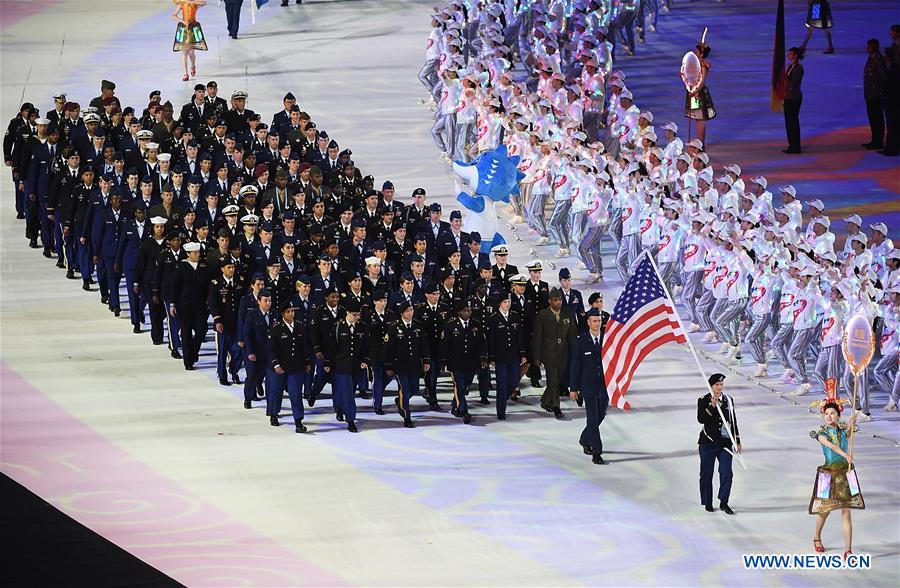 (SP)CHINA-WUHAN-7TH MILITARY WORLD GAMES-OPENING CEREMONY