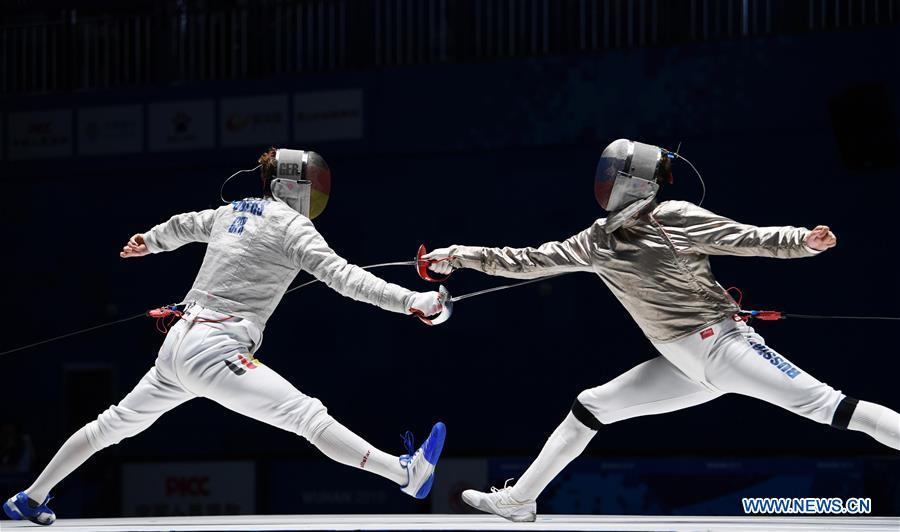 (SP)CHINA-WUHAN-7TH MILITARY WORLD GAMES-FENCING