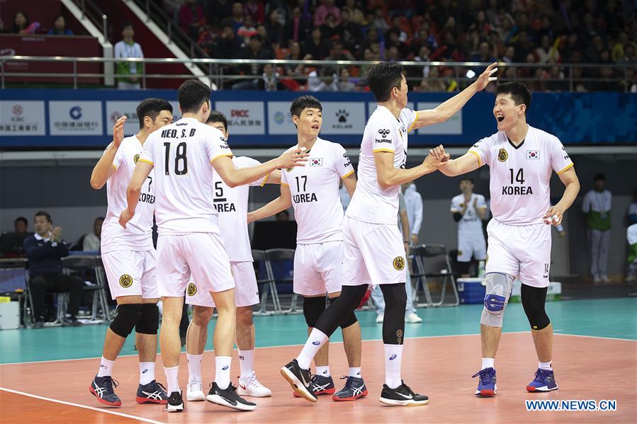 (SP)CHINA-WUHAN-7TH MILITARY WORLD GAMES-MEN-VOLLEYBALL