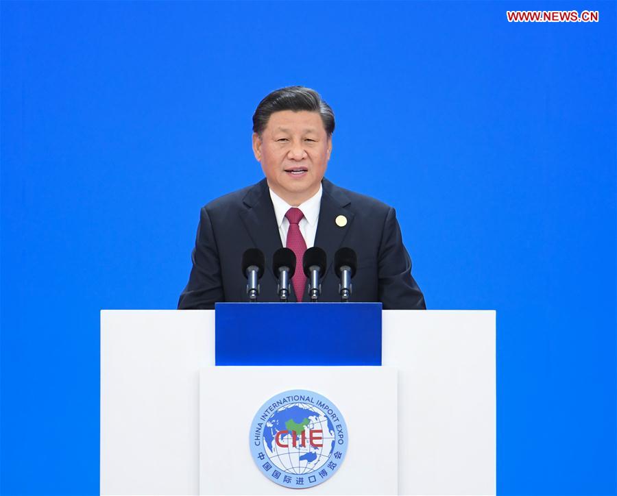 (CIIE)CHINA-SHANGHAI-XI JINPING-CIIE-OPENING CEREMONY (CN)