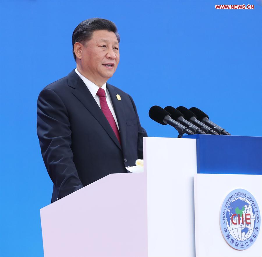 (CIIE)CHINA-SHANGHAI-XI JINPING-CIIE-OPENING CEREMONY (CN)