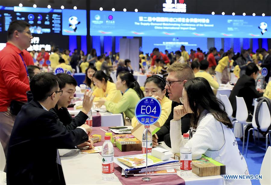 (CIIE)CHINA-SHANGHAI-CIIE-SUPPLY-DEMAND-MATCHMAKING (CN)