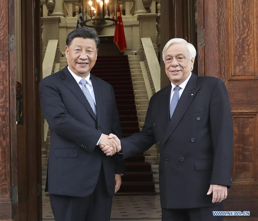 GREECE-ATHENS-XI JINPING-GREEK PRESIDENT-TALKS