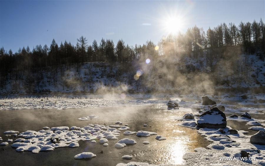 CHINA-INNER MONGOLIA-ARXAN-HALHA RIVER-WINTER SCENERY (CN)