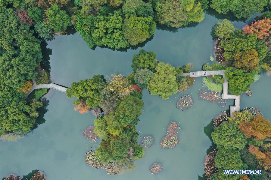 CHINA-ZHEJIANG-HANGZHOU-WEST LAKE-AERIAL VIEW (CN)