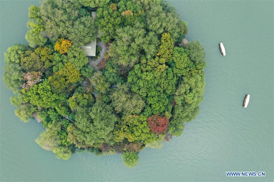 CHINA-ZHEJIANG-HANGZHOU-WEST LAKE-AERIAL VIEW (CN)