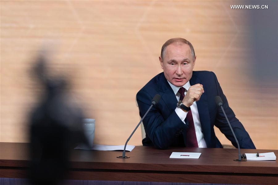 RUSSIA-MOSCOW-PUTIN-PRESS CONFERENCE