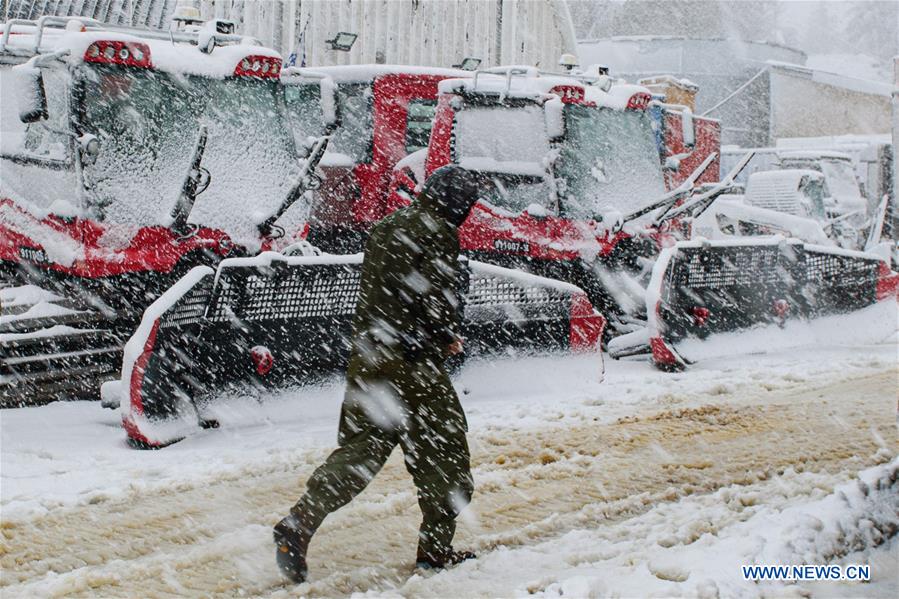 MIDEAST-GOLAN HEIGHTS-MOUNT HERMON-SNOW