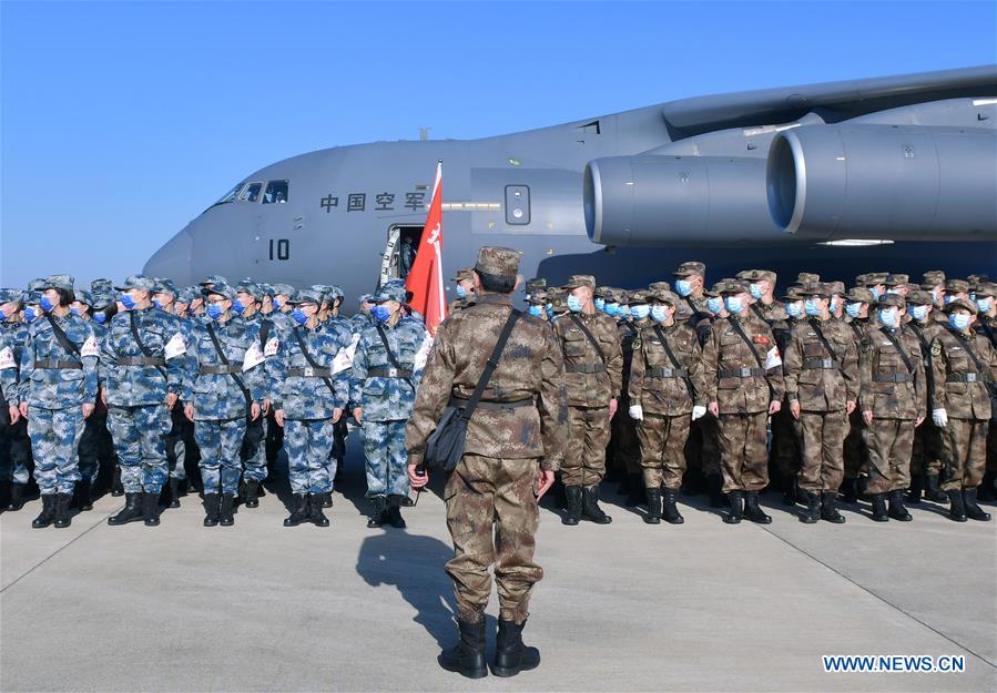 CHINA-HUBEI-WUHAN-NOVEL CORONAVIRUS-AIR FORCE-MILITARY MEDICS (CN)