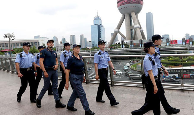 Chinese, Italian police conduct joint patrol in Shanghai, Guangzhou